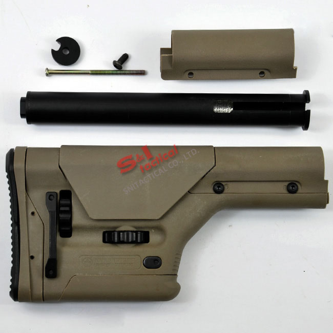 MP PTS PRS Carbine Stock for M4/M16 Series AEG (TAN) Stand fit